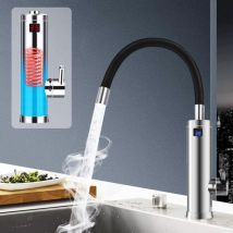 Senderpick - Grifo de cocina Calentador eléctrico de agua instantáneo para fregadero Grifo de calor instantáneo de 3 kW con pantalla lcd de