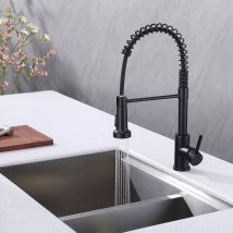 Ubeegol - Grifo de Cocina con Ducha Extraíble, Grifo de Cocina con Resorte, Grifería de Cocina con Rotación 360°, Grifo de Fregadero con 2 Opciones