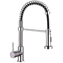 Veriaffari.it - Grifo de cocina con rociador extraíble cromado l 35 x a 9 x h 54 cm