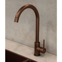 Lookshop - Grifo monomando de cocina oro rosa cepillado - Corbeau