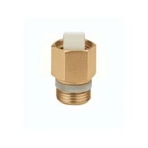 Grifo de corte automático para válvulas de purga de aire serie 5020 Caleffi 561 3/8"M - latón