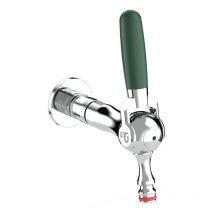 Sg Lighting - Grifo de jardín cygnus de latón cromado de conexión rápida con conector universales IG480COL18 Cromo - Verde