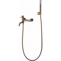Imex - Robinet de douche monotrou Modèle monza Installation encastrée dans le mur Finition en or rose brossé [ ]