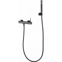 Imex - Robinet de douche à une poignée Modèle monza Installation encastrée dans le mur Finition métal noir Gun [ ]