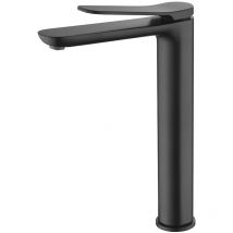 Imex - Robinet de lavabo haut avec mitigeur Modèle danemark Bec universel Couleur noir fini mat [ ]