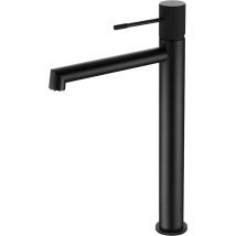 Imex - Robinet de lavabo haut avec mitigeur Modèle line Bec haut Couleur noir finition mate [ ]