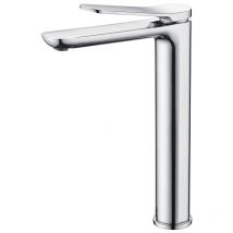 Rubinetto monocomando lavabo bocca alta - Miscelatore acqua calda/fredda Colore Cromo