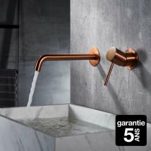 Imex - Mitigeur Lavabo Encastré Or Rose Brossé (pvd), Cartouche Céramique 25mm