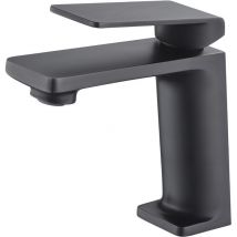 Imex - Robinet de lavabo avec un seul levier Modèle fiyi Bec bas Couleur noir fini mat [ ]