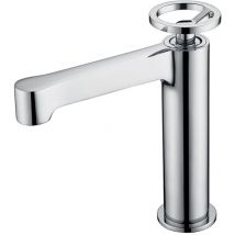 Imex - Robinet de lavabo avec monocommande Modèle olimpo Bec universel Couleur Gris finition chrome [ ]