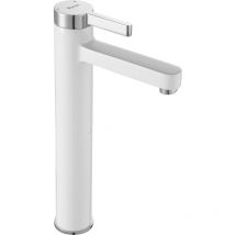 GRIFO de LAVABO REA POLO BLANCO ORO HIGH