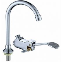 Debuns - Grifo de pedal para fregadero de cocina, grifo de baño, grifo mezclador de lavabo, grifo con control de pie,