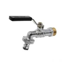 MT - grifo esfera pn-19 p/ acero inox e/rapido 1/2x3/4 , Grifo de esfera PN19 acero inoxidable Grifo de esfera para jardín Serie Gold PN19 con