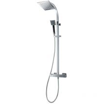 galindo grifo ducha termostática con columna nitro plus rociador 200 mm 110049300
