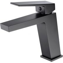 Imex - Grifo Lavabo monomando en negro mate serie art