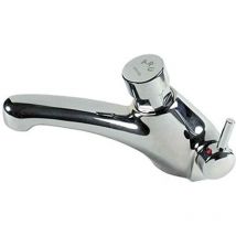 Lara - Grifo Mezclador Lavabo Temporizada Encimera 100.17 Aru Grifería temporizada: Pulsación blando. Reglaje de tiempo