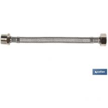 Cofan - Raccordo Flessibile In Acciaio Inox M3/8- H1/2 20 Cm.