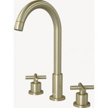 Kroos - Grifo mezclador de lavabo oro cepillado - Corbeau