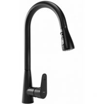 REA - grifo para cocina mild negro mat