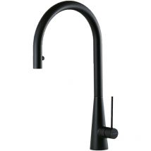 Newform Rubinetterie - Mezclador de fregadero con ducha extraíble retráctil Newform Ycon 64213.21.018 Negro mate