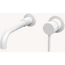Lookshop - Mezclador mural blanco para lavabo - Corbeau