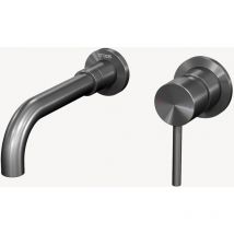 Lookshop - Mezclador mural para lavabo Gun metal - Corbeau