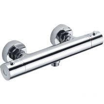 Kibath - Grifo de Ducha (solo grifo) termostático orte acabado cromo brillo fabricado en latón
