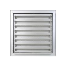 Renson - Griglia a parete F1 anodizzata argento con schermo in acciaio inox - 400 x 200 mm - 41142