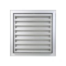 Griglia a parete Renson F1 anodizzata argento con schermo in acciaio inox - 400 x 400 mm - 41144