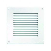 Griglia Aerazione Alu Con Rete Bianca Verniciata Mm.150X150