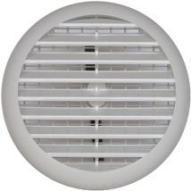 Griglia Aerazione 'Extra' Universale Con Molla E Rete In Abs Bianco Cm 4 8