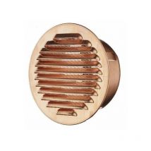 Griglia aerazione tonda tutto rame ad incasso presa aria muro foro d 140mm