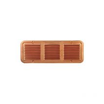 Griglia di aereazione in rame con molle e tela anti insetti 14x36 cm - GR14X36-01