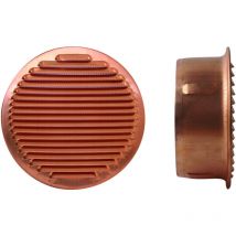 Griglia aerazione tonda fissa in rame - ø mm.100