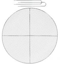 Fancy Flames - Griglia barbecue per braciere in ferro zincato