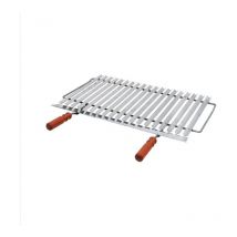 Mille Srl - Griglia barbecue scola grasso cm 51x42 - in acciaio cromato alimentare - Modello Eos -
