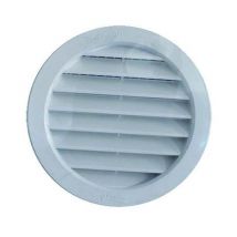 Griglia Aerazione 'Extra' Da Incasso In Abs Bianco Con Rete Cm 12,1