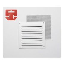 Griglia con mosq alum 0.6 laccato bianco 10x10 (g)