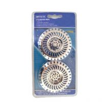 Griglia cromata, 2 pz, diam. 36 mm
