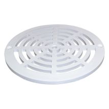 Kripsol – Griglia di scarico tonda in ABS bianco – Diametro 187mm, Altezza 7mm – Componenti per piscine