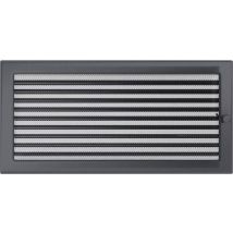Griglia di Ventilazione 22x45 Graphite con Persiane – Idraulica Riscaldamento