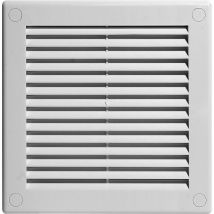 Awenta - Griglia di ventilazione, protezione dagli insetti, 150 x 150 mm, colore bianco