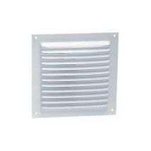 Griglia di ventilazione a vite 15x15 cm. Bianco laccato