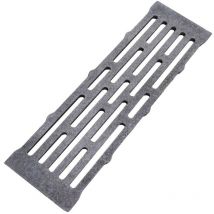 Griglia in ghisa 35,5x10,5x1,3 cm per camino stufa barbecue fondello per cenere