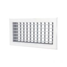 Griglia mandata bifilare 400x200 bianca