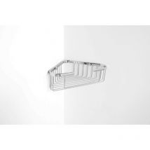 Griglia portasapone per doccia angolare in ottone cromato Ares