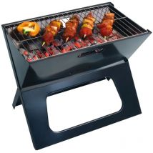 Griglia Portatile per Barbecue Nera Practo Garden