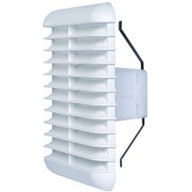 Griglia quadrata universale in materiale termoplastico con molle reclinabili a 90° bianca ø160/200 238X238 mm vecam-co s.p.a