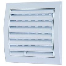 Vecamco - Griglia Quadra Con Rete In Abs Bianca 190x190 Mm - Imbocco Ø125