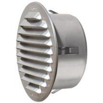 Griglia tonda in metallo da incasso con imbocco in plastica Rame d. 150 mm - Imb. 115 mm First